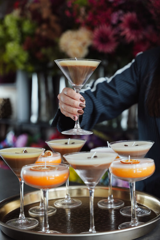 Espresso martini cocktail kaars